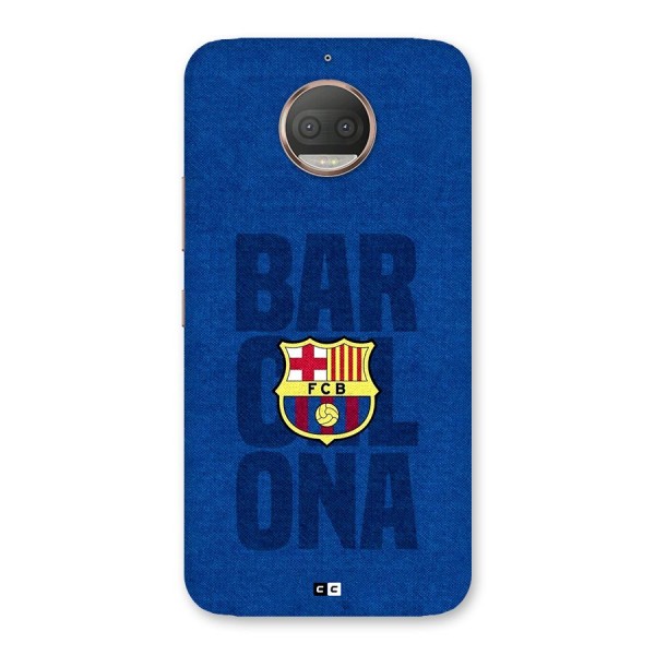 Barcelona Typography Back Case for Moto G5s Plus