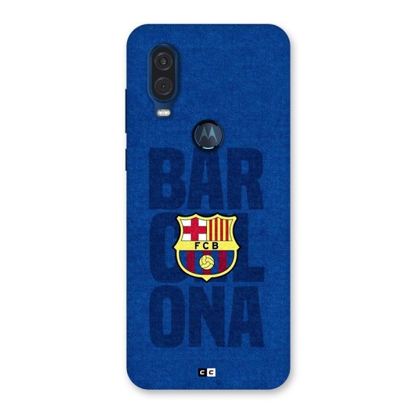 Barcelona Typography Back Case for Motorola One Vision