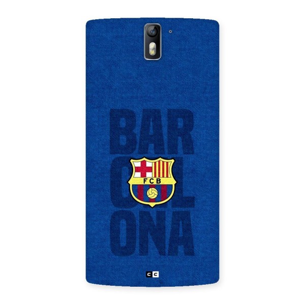 Barcelona Typography Back Case for OnePlus One
