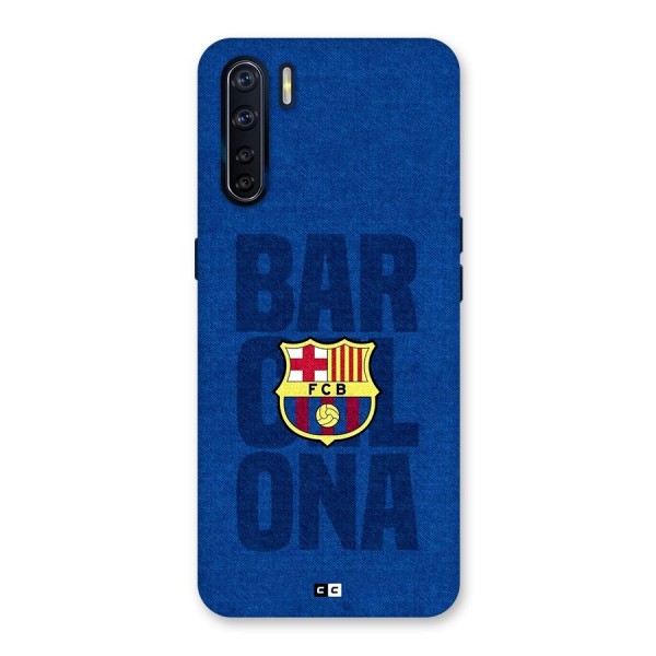Barcelona Typography Back Case for Oppo F15