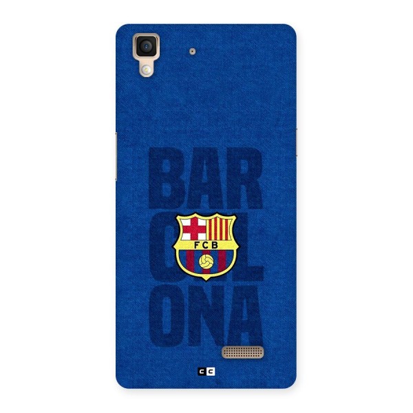 Barcelona Typography Back Case for Oppo R7