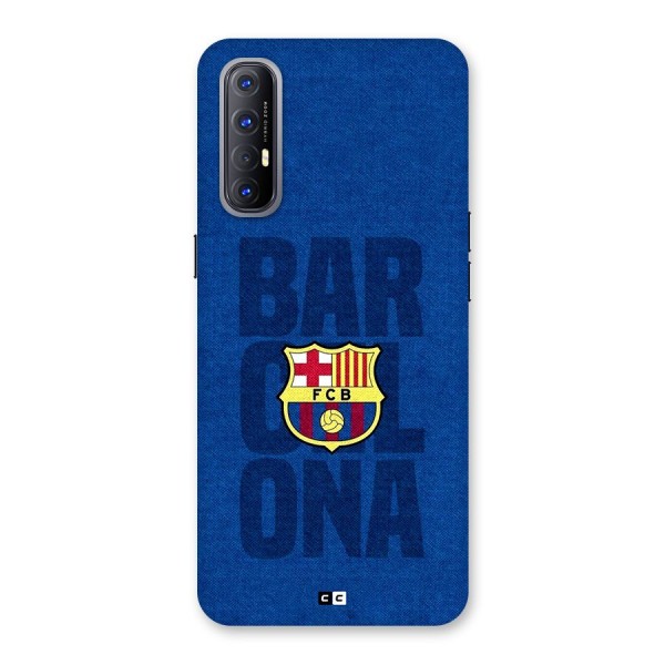 Barcelona Typography Back Case for Oppo Reno3 Pro