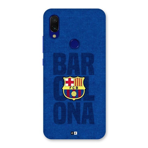 Barcelona Typography Back Case for Redmi 7