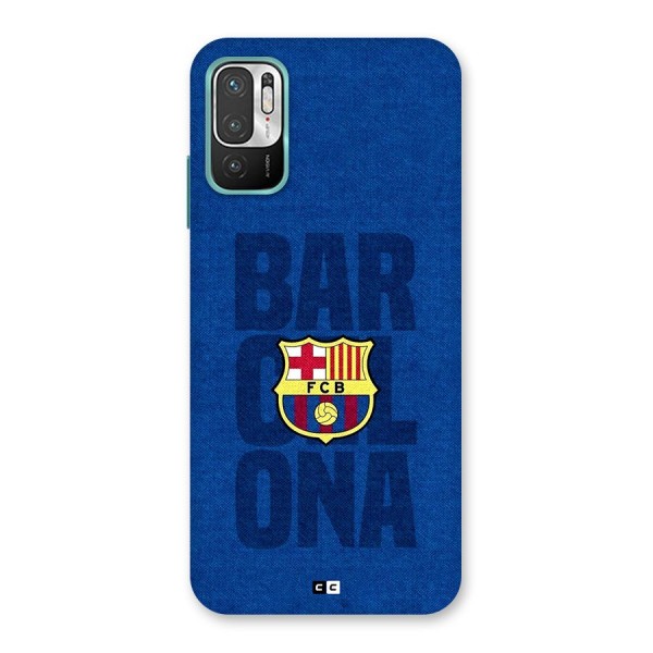 Barcelona Typography Back Case for Redmi Note 10T 5G