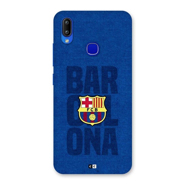 Barcelona Typography Back Case for Vivo Y91
