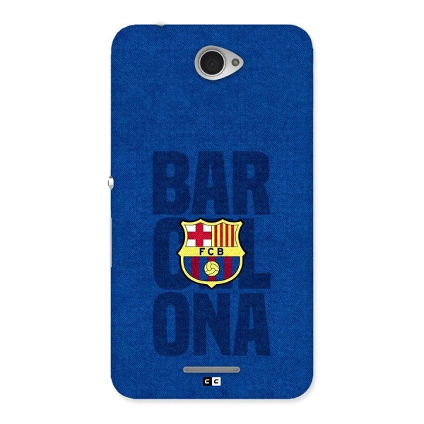 Barcelona Typography Back Case for Xperia E4