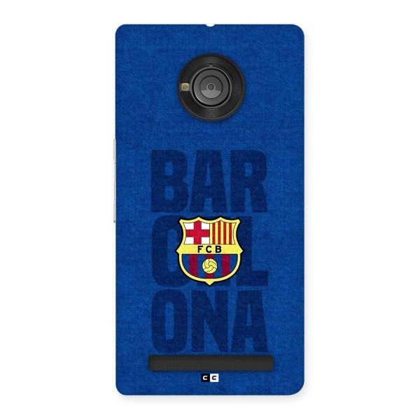 Barcelona Typography Back Case for Yuphoria
