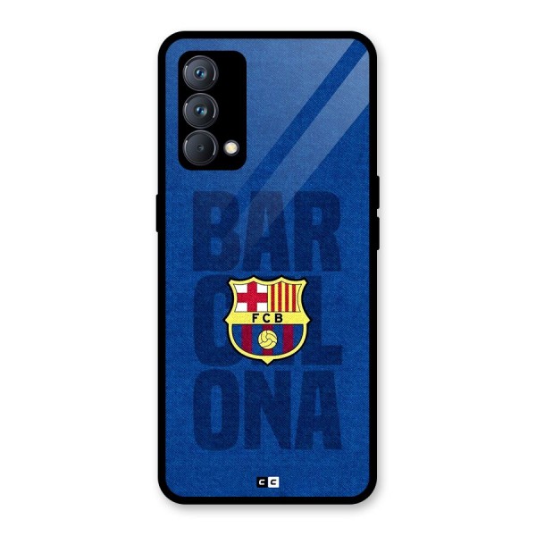 Barcelona Typography Glass Back Case for Realme GT Master Edition