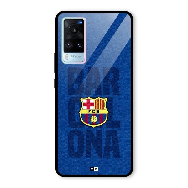 Barcelona Typography Glass Back Case for Vivo X60