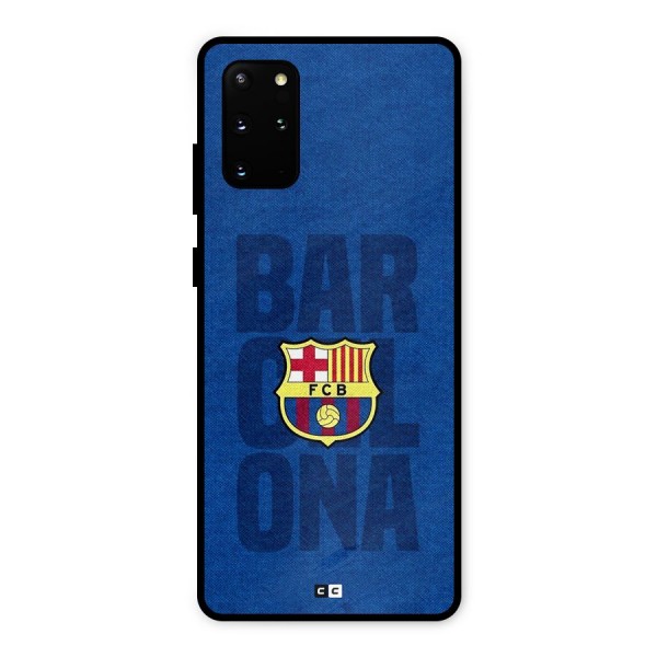 Barcelona Typography Metal Back Case for Galaxy S20 Plus