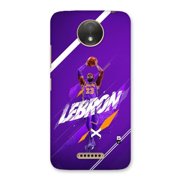 Basketball Star Back Case for Moto C Plus