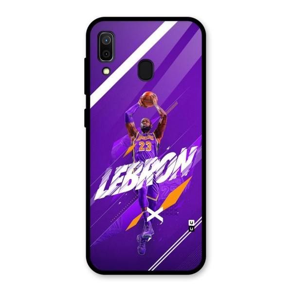 Basketball Star Glass Back Case for Galaxy A30