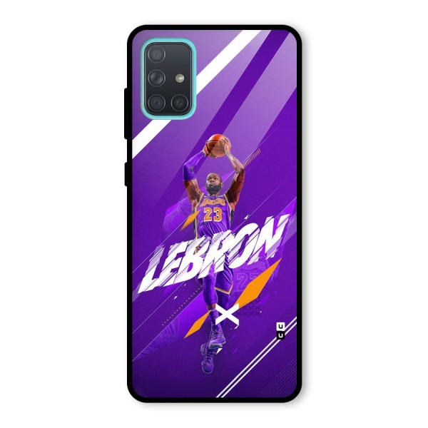 Basketball Star Glass Back Case for Galaxy A71