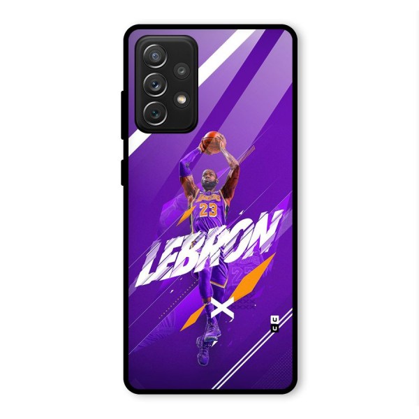 Basketball Star Glass Back Case for Galaxy A72