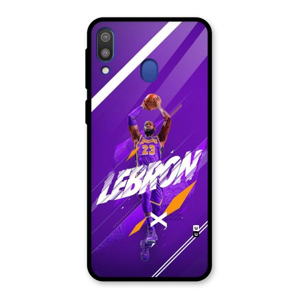 Basketball Star Glass Back Case for Galaxy M20