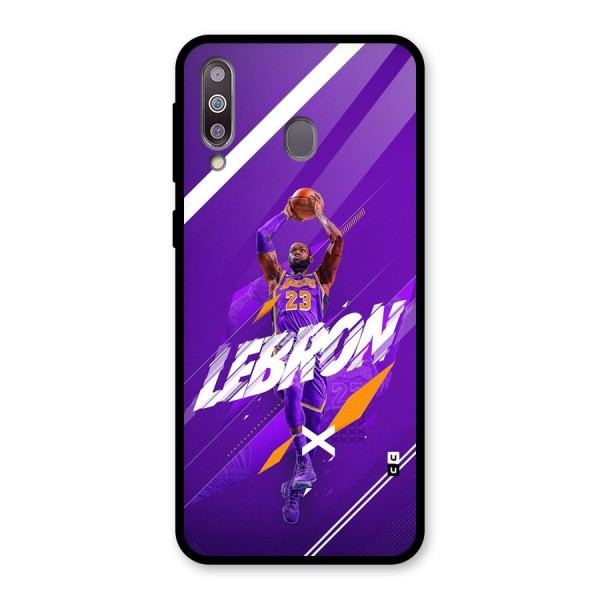 Basketball Star Glass Back Case for Galaxy M30