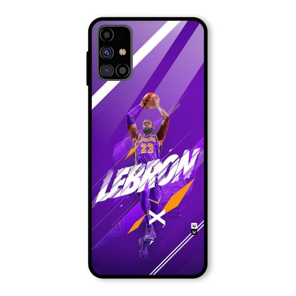 Basketball Star Glass Back Case for Galaxy M31s