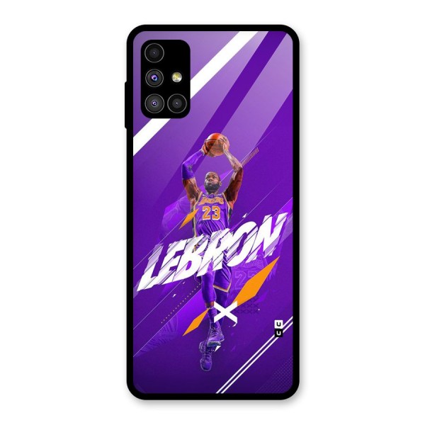 Basketball Star Glass Back Case for Galaxy M51