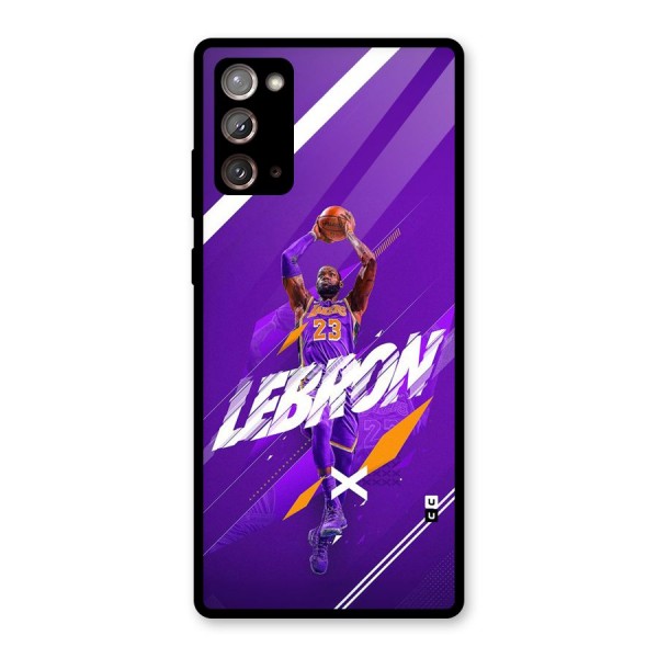 Basketball Star Glass Back Case for Galaxy Note 20