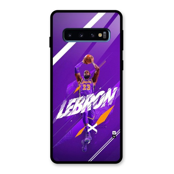 Basketball Star Glass Back Case for Galaxy S10