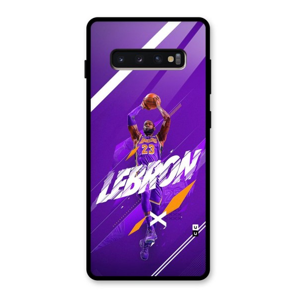 Basketball Star Glass Back Case for Galaxy S10 Plus