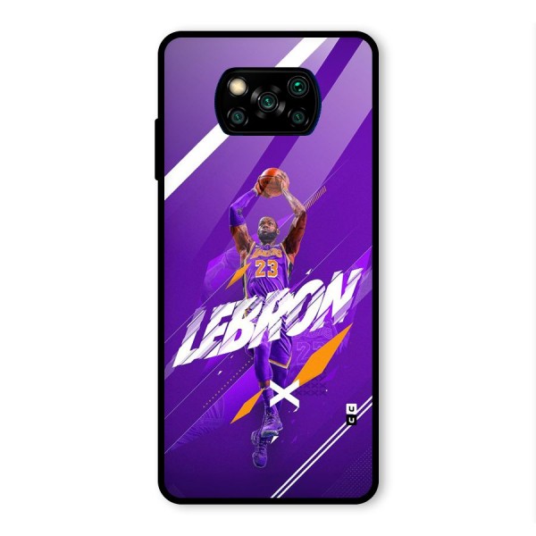 Basketball Star Glass Back Case for Poco X3 Pro