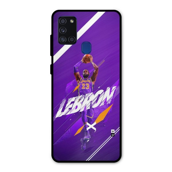 Basketball Star Metal Back Case for Galaxy A21s