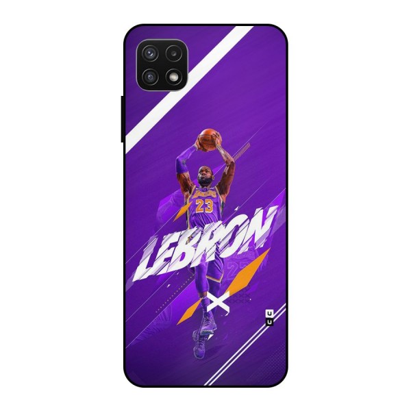 Basketball Star Metal Back Case for Galaxy A22 5G