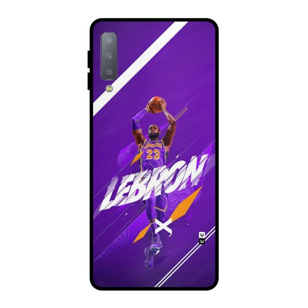 Basketball Star Metal Back Case for Galaxy A7 (2018)