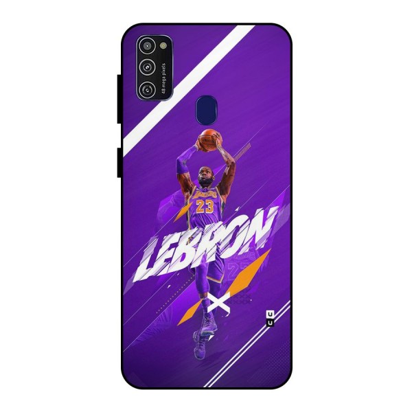 Basketball Star Metal Back Case for Galaxy M30s