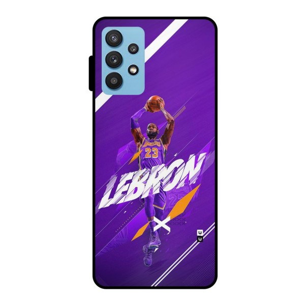 Basketball Star Metal Back Case for Galaxy M32 5G