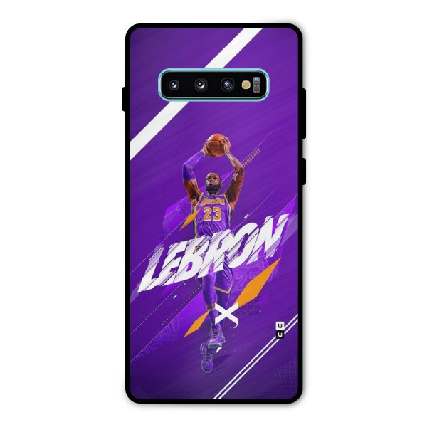 Basketball Star Metal Back Case for Galaxy S10 Plus