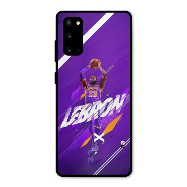 Basketball Star Metal Back Case for Galaxy S20