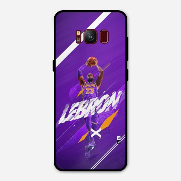 Basketball Star Metal Back Case for Galaxy S8