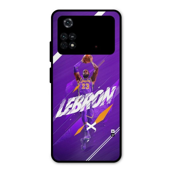 Basketball Star Metal Back Case for Poco M4 Pro 4G