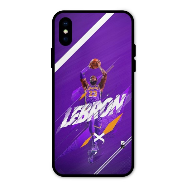 Basketball Star Metal Back Case for iPhone X
