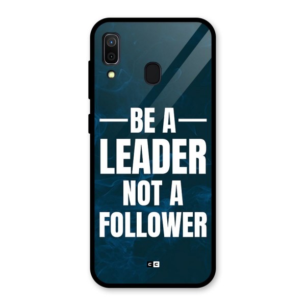 Be A Leader Glass Back Case for Galaxy A30