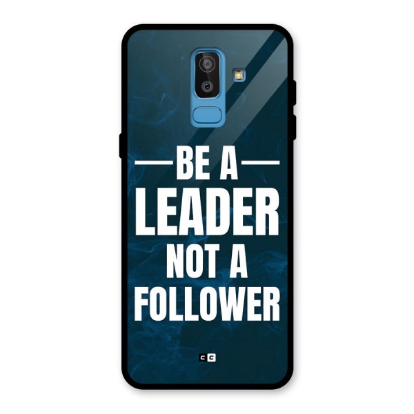 Be A Leader Glass Back Case for Galaxy J8