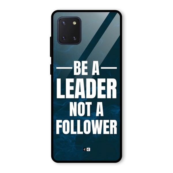 Be A Leader Glass Back Case for Galaxy Note 10 Lite