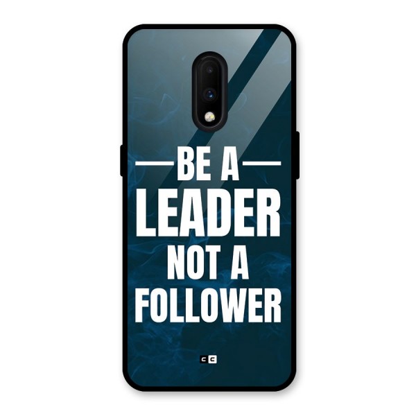 Be A Leader Glass Back Case for OnePlus 7