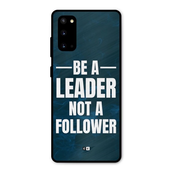 Be A Leader Metal Back Case for Galaxy S20