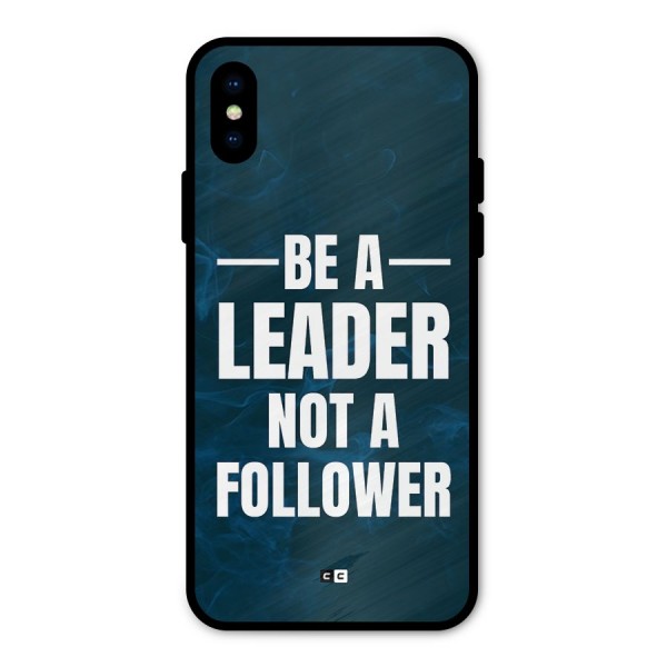Be A Leader Metal Back Case for iPhone X