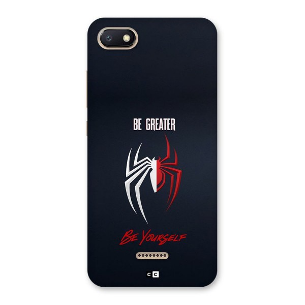Be Greater Back Case for Redmi 6A