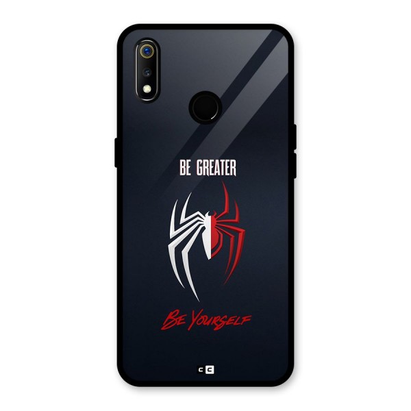 Be Greater Glass Back Case for Realme 3