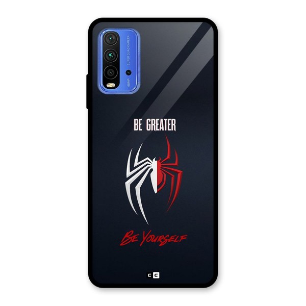 Be Greater Glass Back Case for Redmi 9 Power