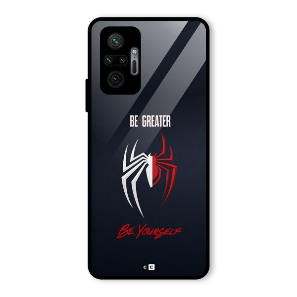 Be Greater Glass Back Case for Redmi Note 10 Pro Max