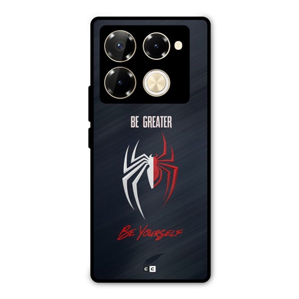 Be Greater Metal Back Case for Infinix Note 40 Pro Plus