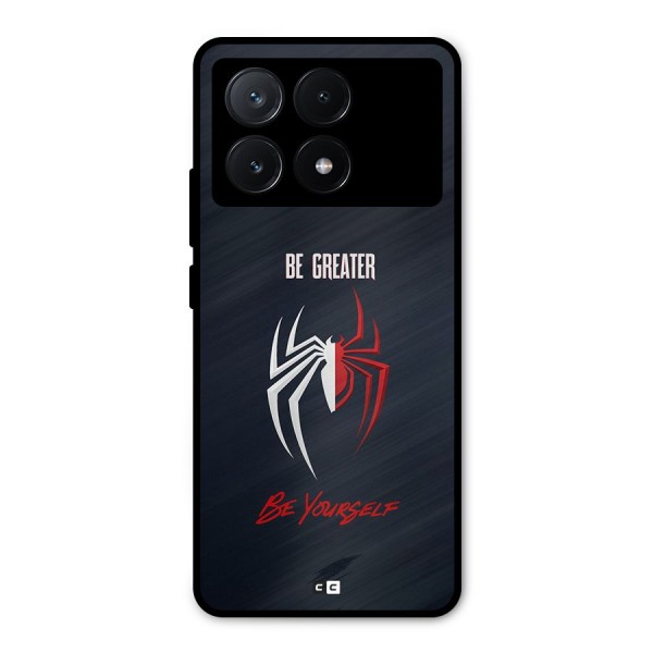 Be Greater Metal Back Case for Poco X6 Pro