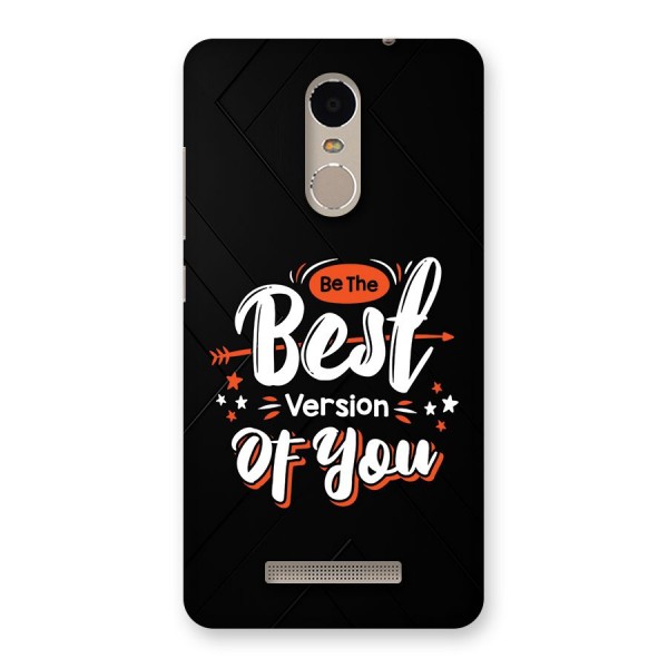 Be The Best Back Case for Redmi Note 3