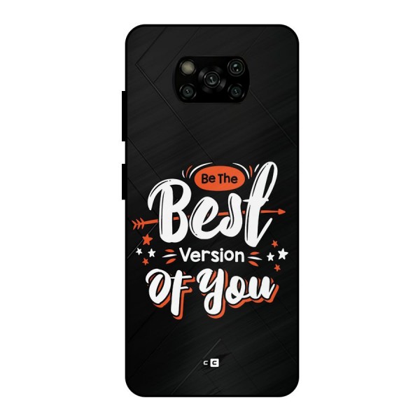 Be The Best Metal Back Case for Poco X3
